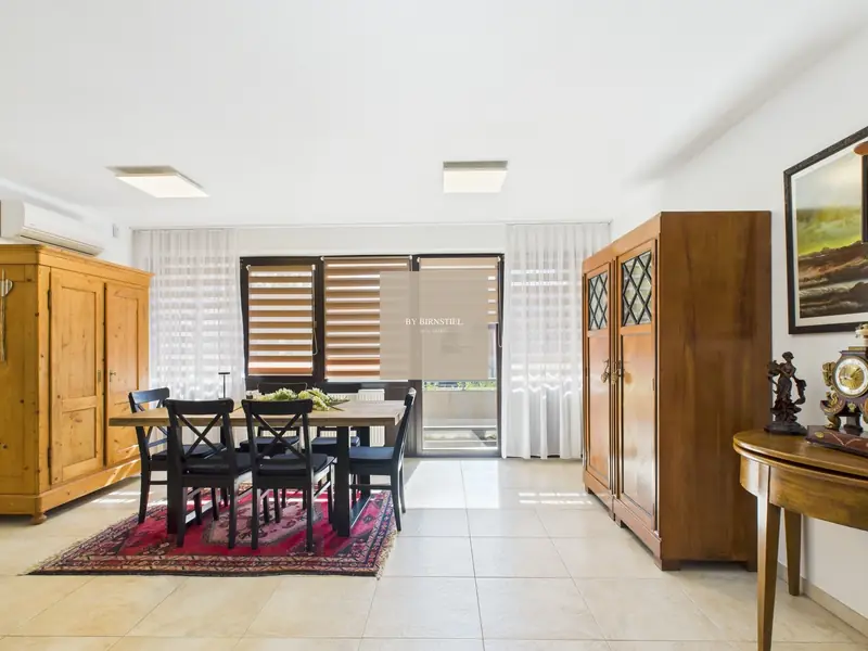 Dining area of the town residence in Saarlouis with antique cabinets
